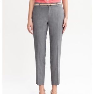 Banana Republic gray wool Martin ankle pant